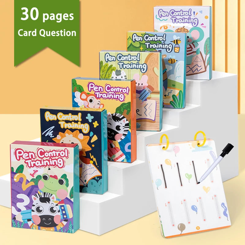 BZS00457 Toddlers Pen Control Books &ndash; Montessori Learning