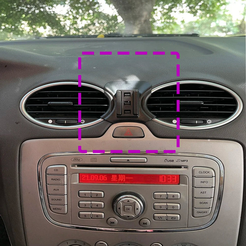 Ford Focus Bil Telefonhållare Bas Med Trådlös Laddning