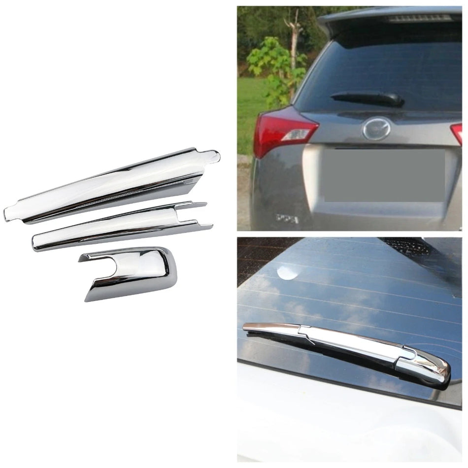 Κάλυμμα Υαλοκαθαριστήρα Πίσω ABS Χρώμιο Ανθεκτική Σκηνή Διακόσμησης για Toyota RAV4