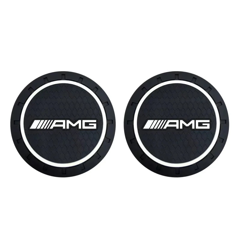 SSZ Car Cup Holder Coaster &ndash; Non Slip Interior Accessory for Mercedes Benz AMG