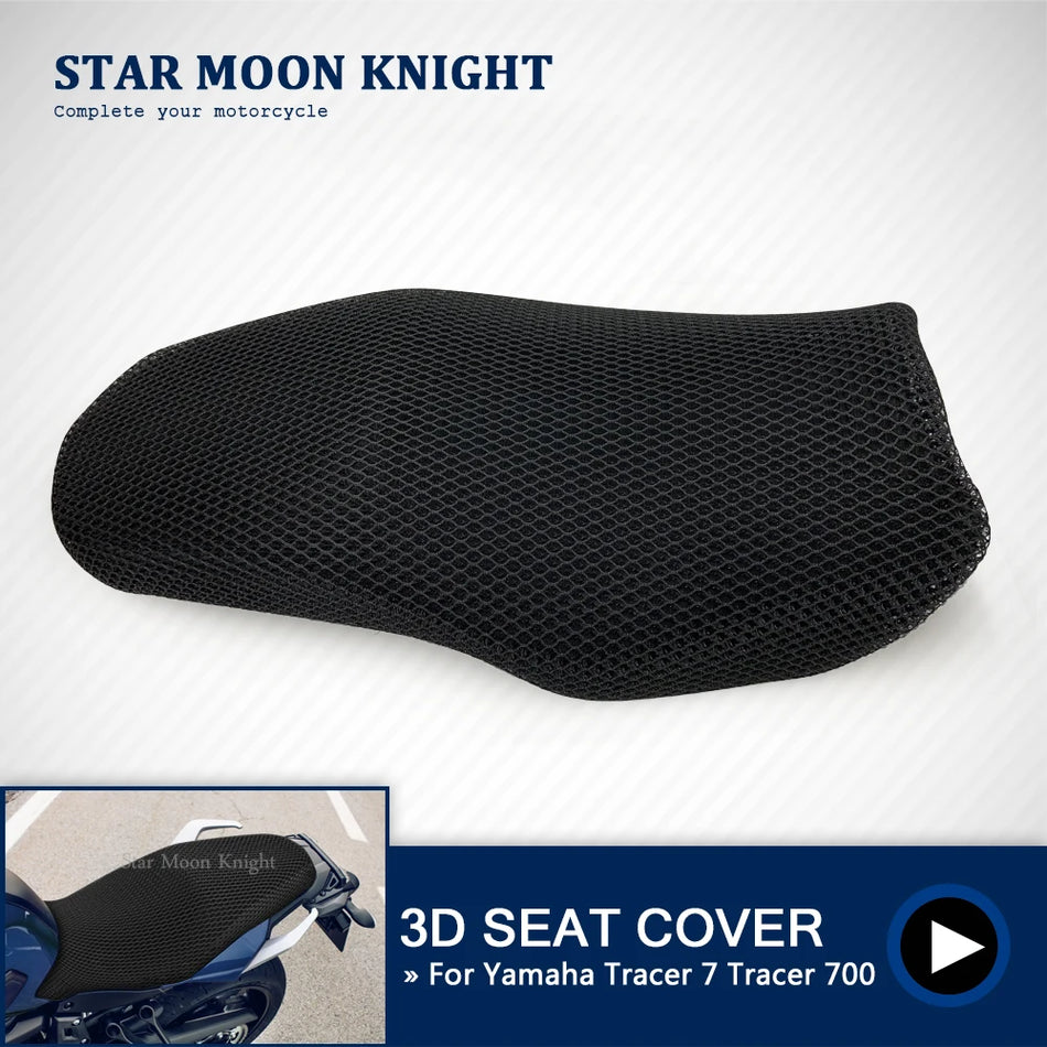 Yamaha Tracer 7 700 MT-07 Kryt sedadla protiskluzový polstrovaný 3D síťovina nylonová tkanina pro Tracer 7