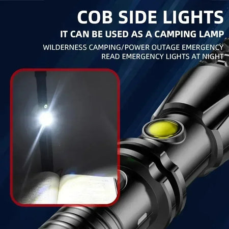 Baseball Bat LED Self-Defense Flashlight &ndash; Telescopic Zoom