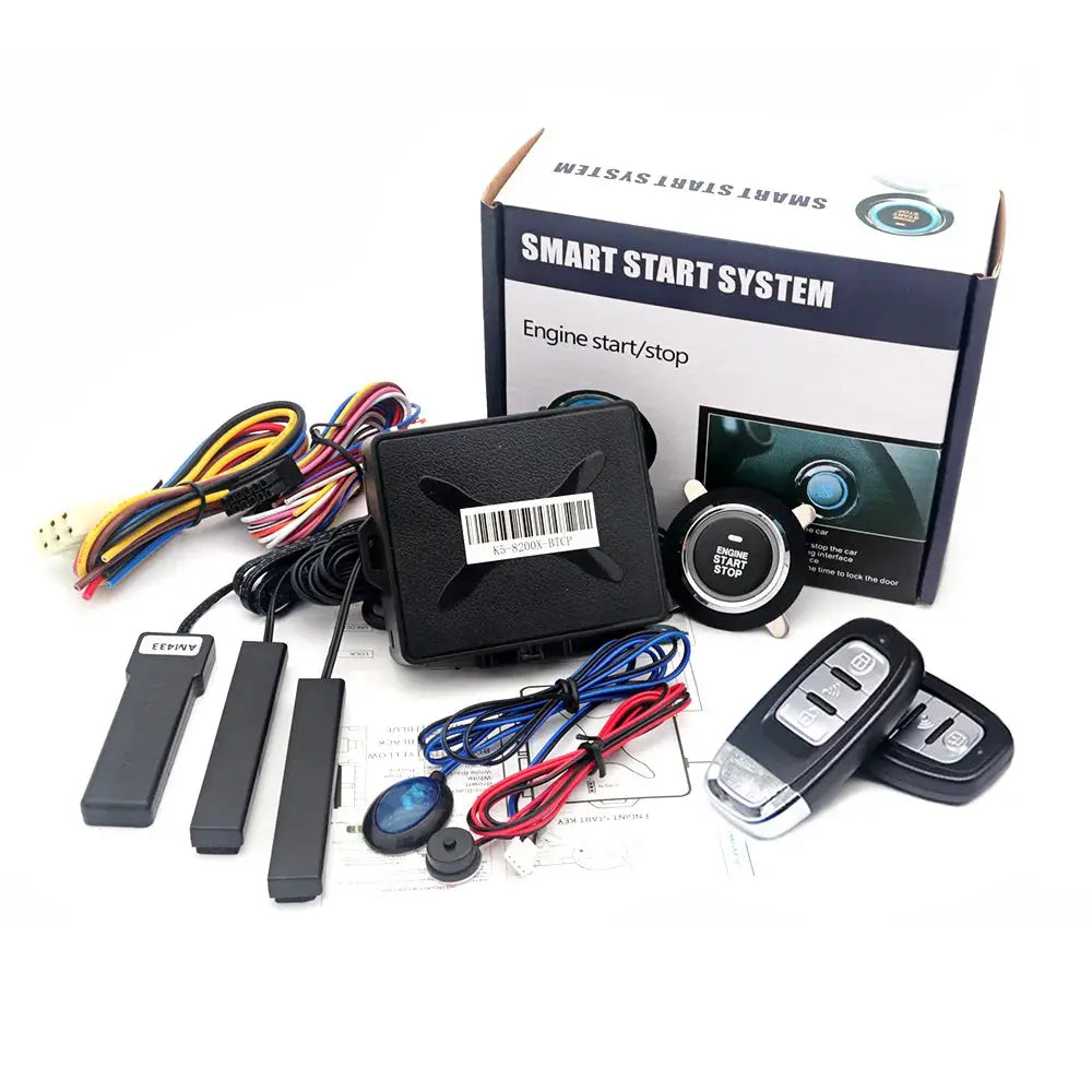 Kirbin Remote Start Engine Ignition Autostart Kit Universal Car Alarm Keyless Entry One Button Start Stop System Car Accessories by InterCyprus Trading Ltd