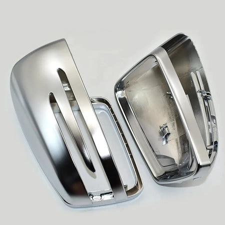 Side Door Mirror Cover Matt Chrome For Mercedes Benz W204 W212 C E Class by InterCyprus Trading Ltd