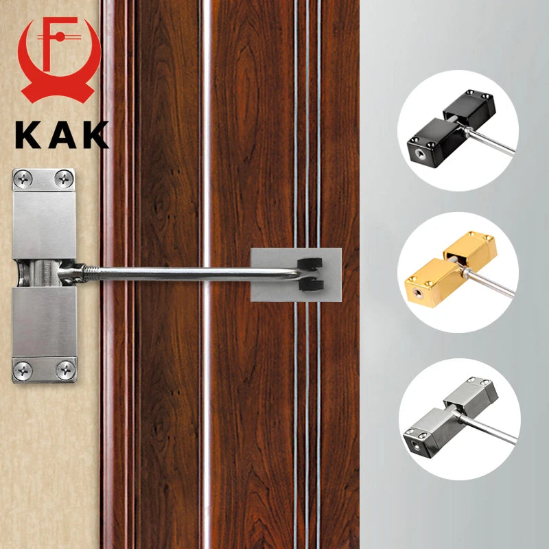 KAK Stainless Door Closer Adjustable Speed 40KG Black
