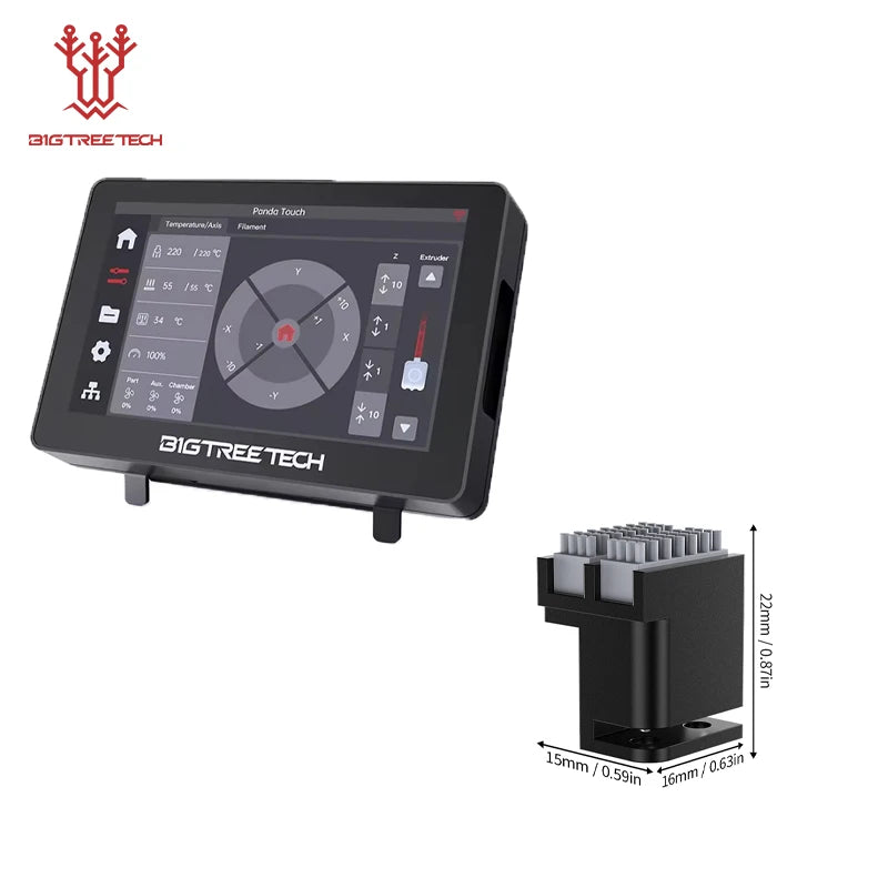 BIGTREETECH Panda Touch 5 Inch Display &ndash; Wireless Control with Brush PX