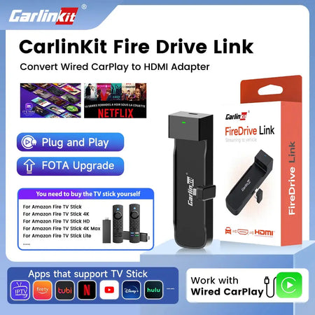 Carlinkit HDMI Wireless CarPlay Adapter For Fire TV Stick
