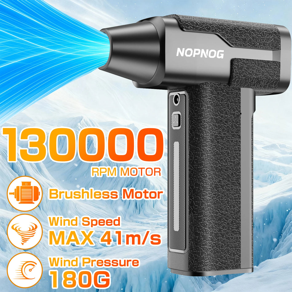 Soplador portátil y inflador, 130000RPM soplador turbo