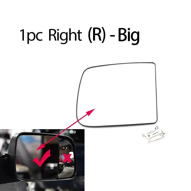 Driving or Passenger Mirror For Dodge Ram 1500 2500 3500 4500 5500 2010-2020 Side Heated Wing Mirror Glass Lens Right or Left by InterCyprus Trading Ltd