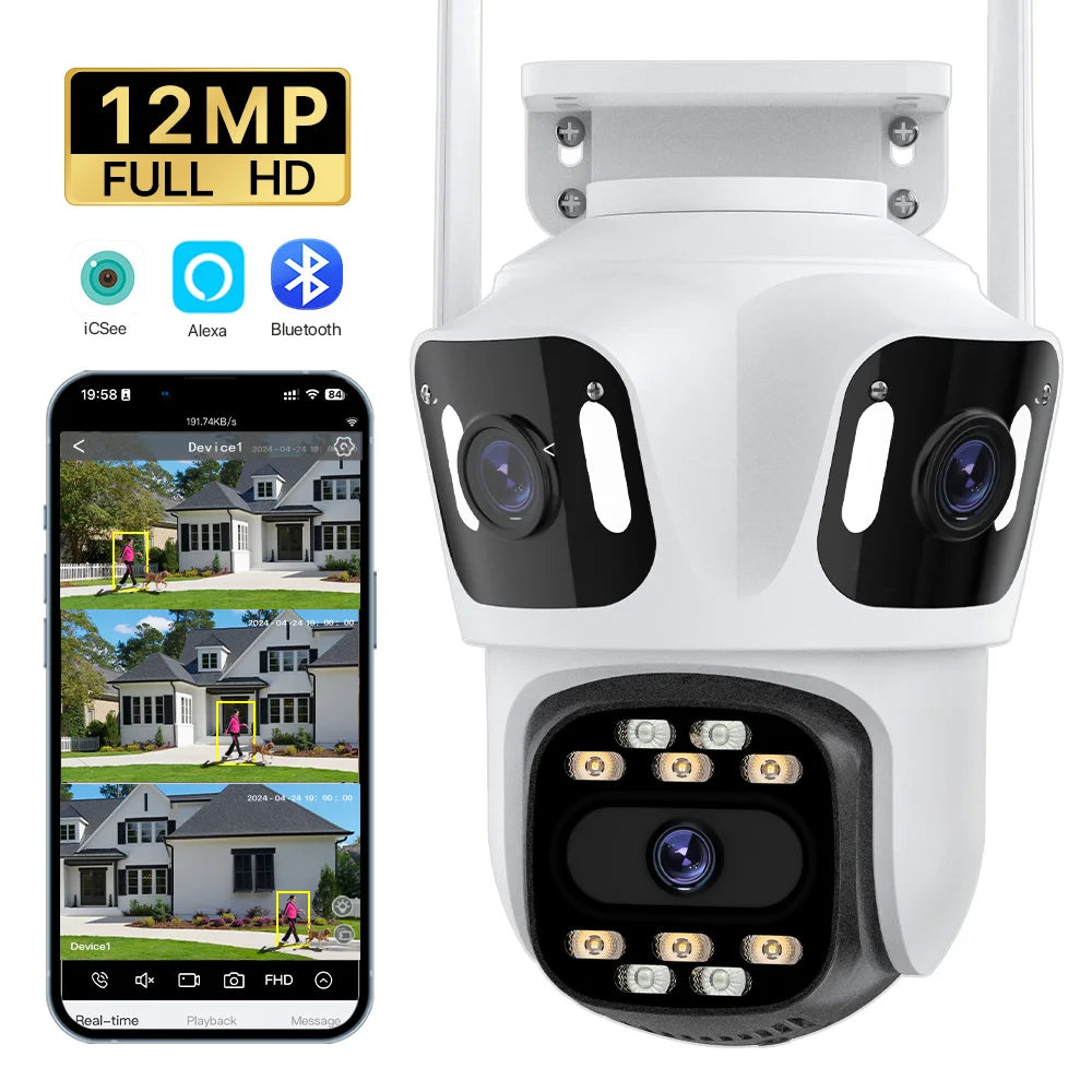 12MP WiFi PTZ Security Camera
