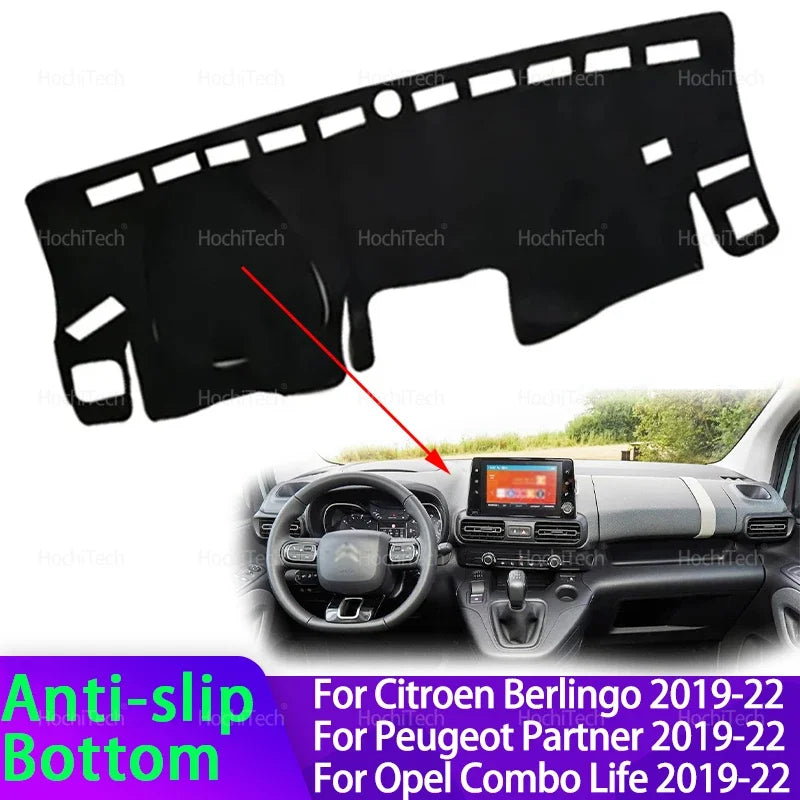 Neslystantis prietaisų skydelio dangtis Citroen Berlingo Peugeot Partner Opel Combo Life