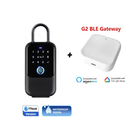IP65 Wall Mount Key Box K6 &ndash; Fingerprint Access App Control TTLock with HUB