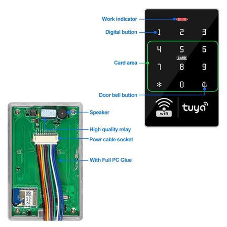 5YOA S10W Tuya Access Control Door Lock &ndash; IP68 Waterproof