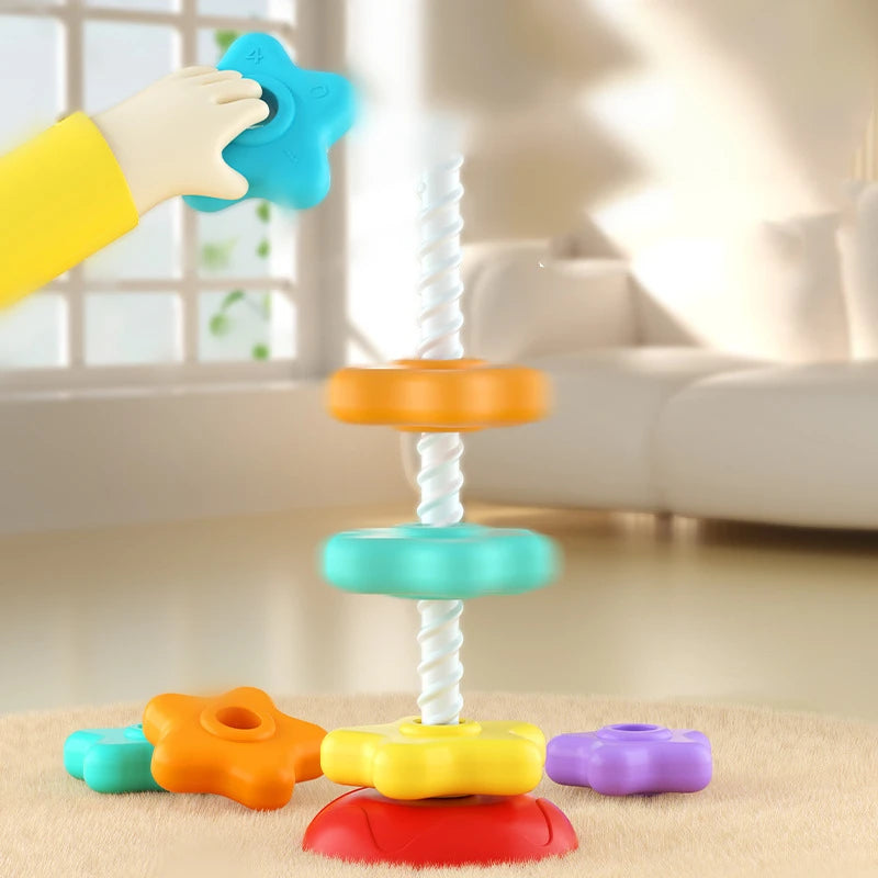Rainbow Nesting Stacking Toy &ndash; Multi-Sensory Montessori Fun