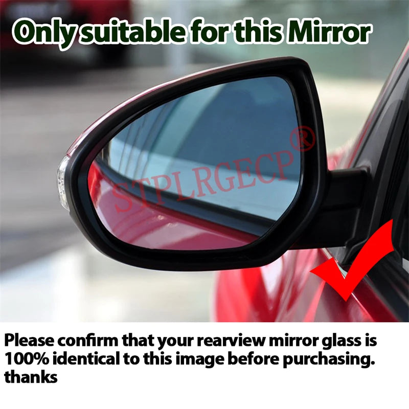 Siltinātā spoguļa stikls Mazda 2 3 6 BL GH 07-14 09-13