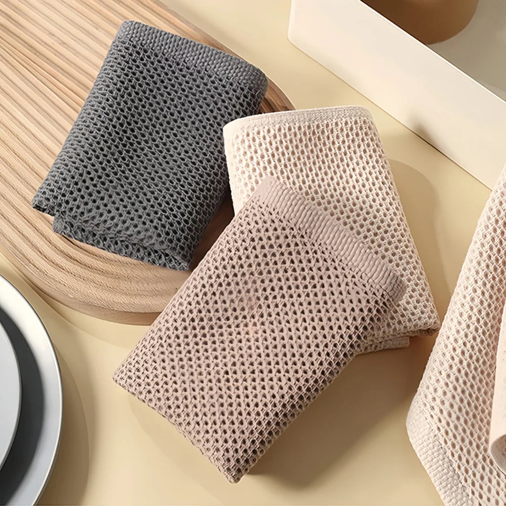 Pure Cotton Rag Towel Set &ndash; Soft Absorbent Quick-Drying Design