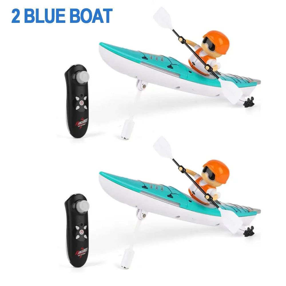 Rc Boat Kayak Racing Ship 2.4G &ndash; Remote Control Speed Boat 2 Blue