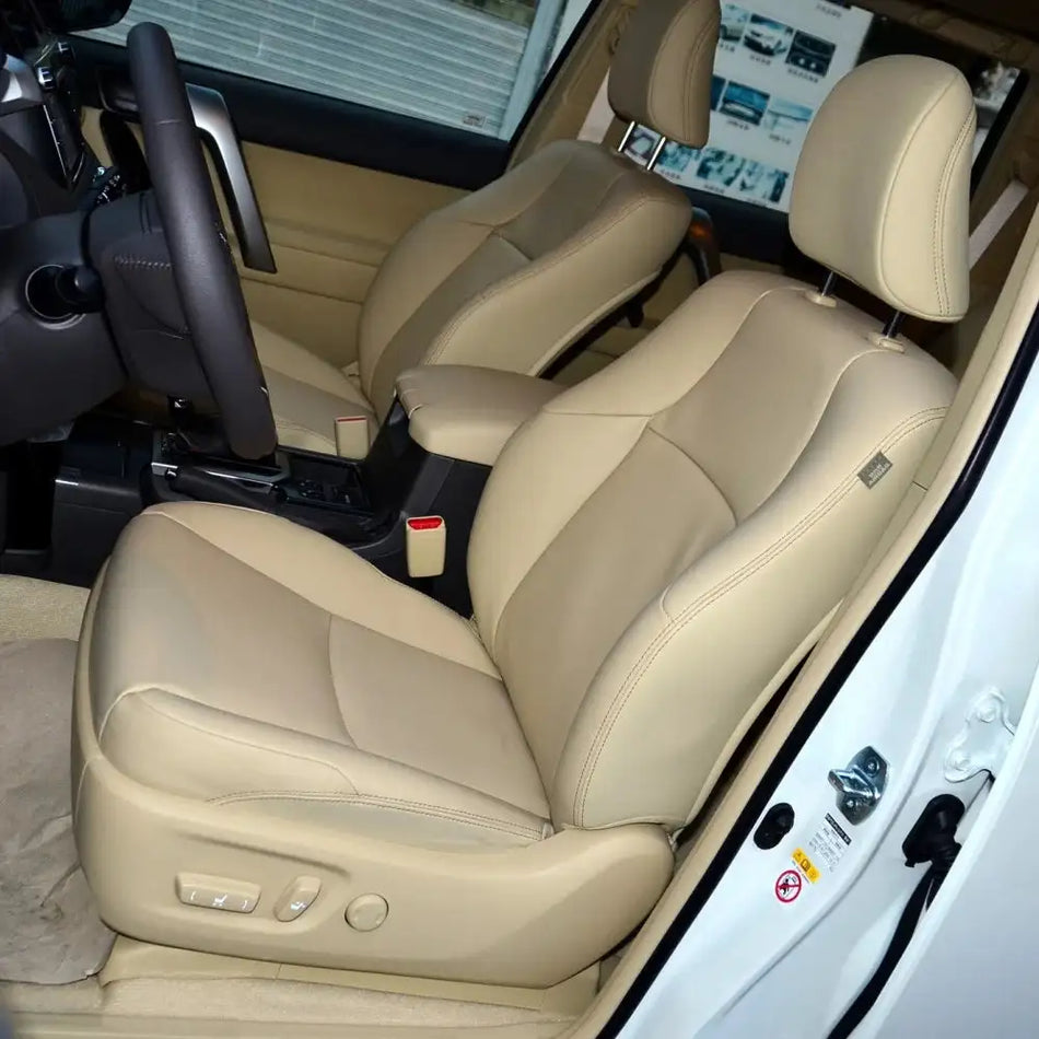 Toyota Prado 7 Sæde Faux Læder Bil Sædeovertræk Interiør