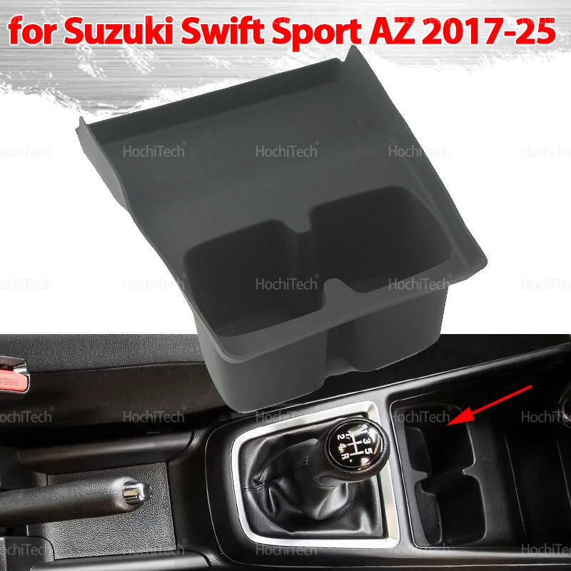 Smūgius sugeriantis puodelių laikiklio saugojimo padėklas Suzuki Swift Sport 2017-2025