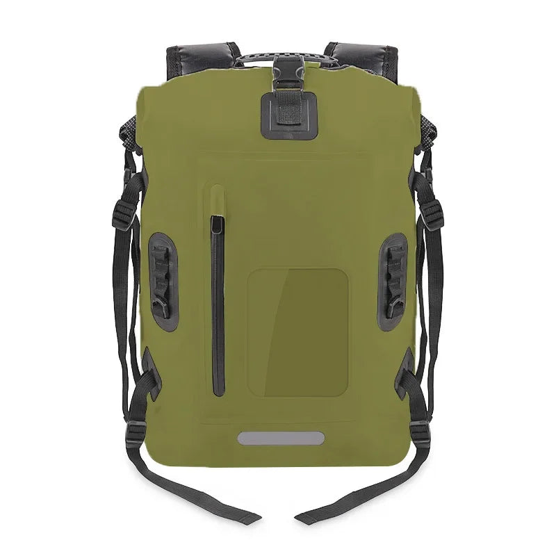 30L Waterproof Dry Bag Camping Backpack &ndash; Leakproof Green / 30 - 40L