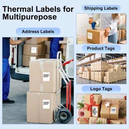 Marklife D200 Bluetooth Thermal Label Printer &ndash; Compact 4x6