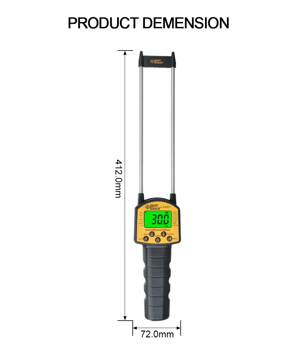 AR991 Digital Moisture Meter &ndash; Fast Grain Moisture Readings