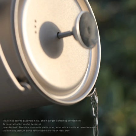 Lixada Titanium Coffee Cup Mug &ndash; Ultra Lightweight