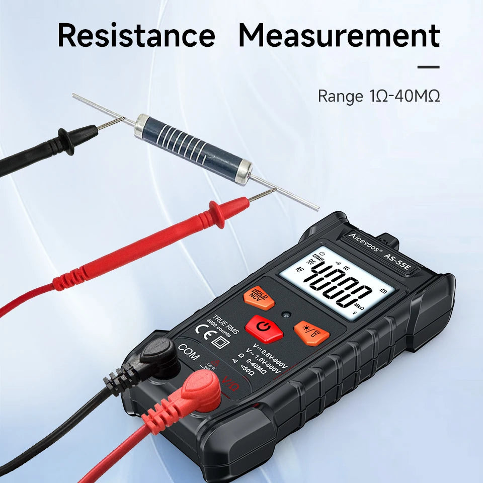 Aicevoos AS-55EB Automatic Smart Digital Multimeter &ndash; True RMS Auto Range Voltage Tester