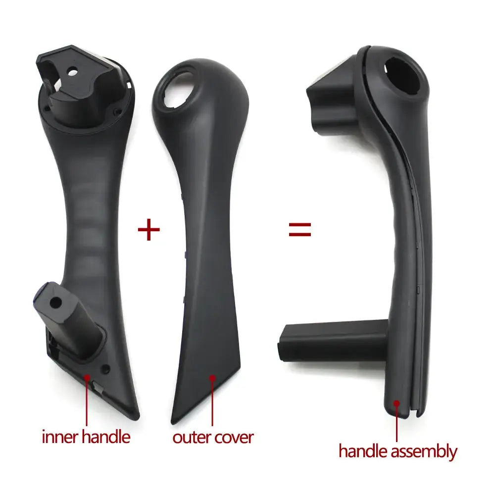 Car Front Left Right Interior Door Pull Handle with Cover Trim Assembly For Renault Megane 2 II 2002-2008 8200297158 8200297171 by InterCyprus Trading Ltd