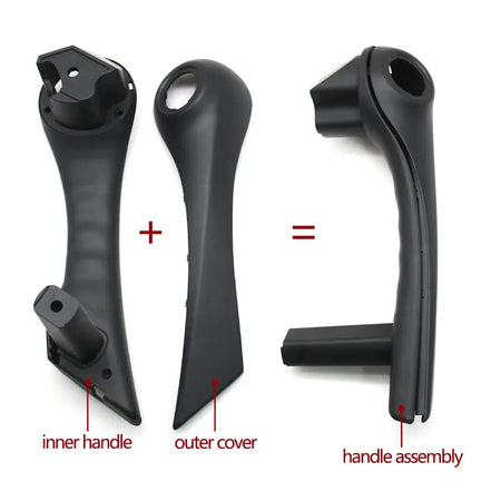 Car Front Left Right Interior Door Pull Handle with Cover Trim Assembly For Renault Megane 2 II 2002-2008 8200297158 8200297171 by InterCyprus Trading Ltd