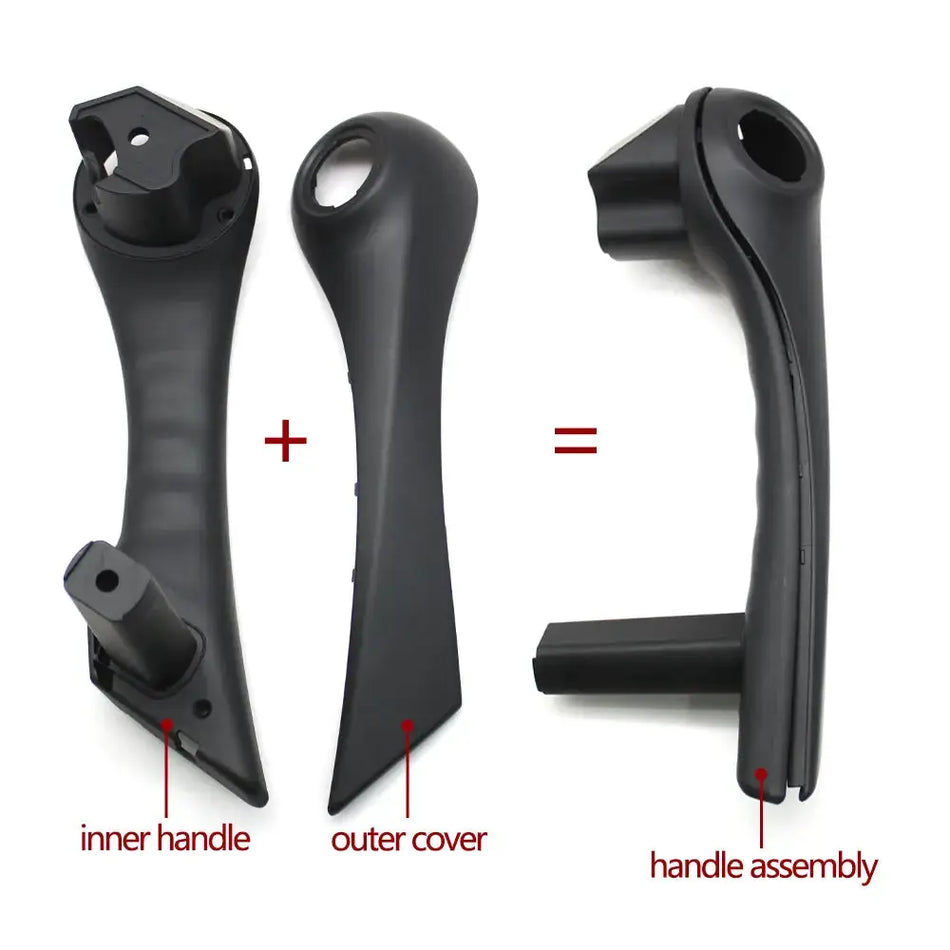 Car Front Left Right Interior Door Pull Handle with Cover Trim Assembly For Renault Megane 2 II 2002-2008 8200297158 8200297171 by InterCyprus Trading Ltd