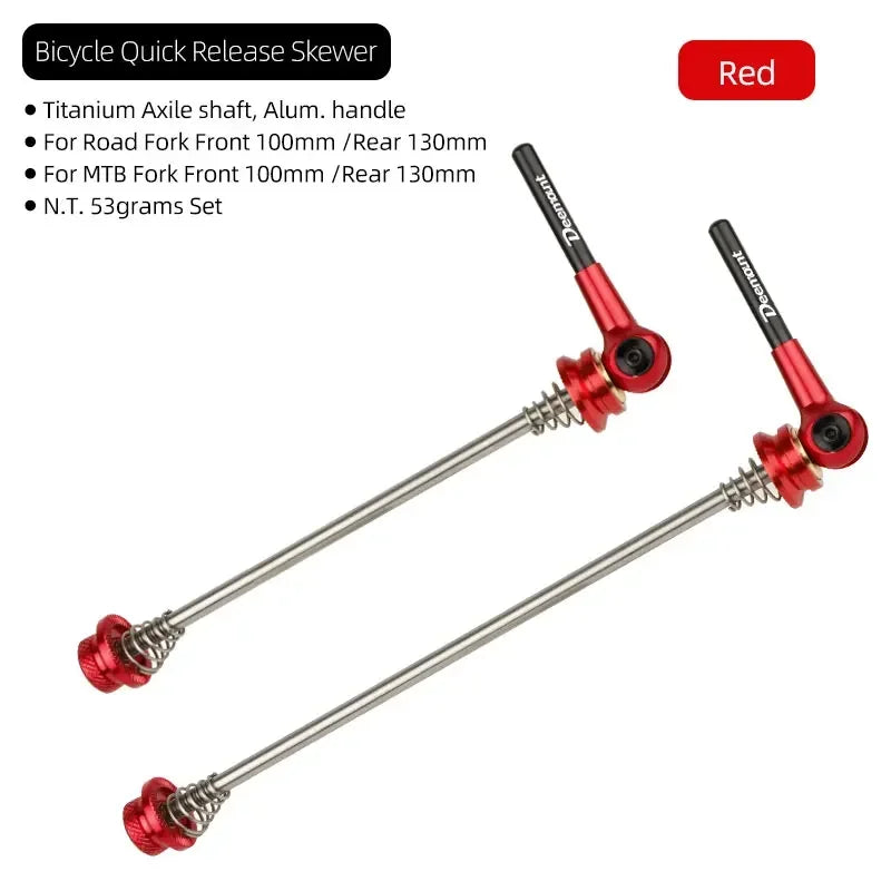 Quick Release Bicycle Skewer &ndash; Ultra Lightweight Titanium Alloy Design Red / CHINA