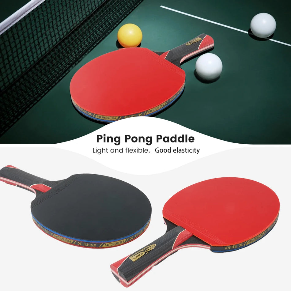 Pálka na stolní tenis Carbon s rovnou rukojetí