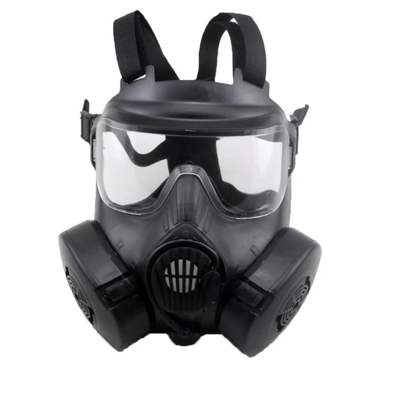 Protective Tactical Respirator Mask &ndash; Exceptional Comfort and Safety Black-Clear Lens