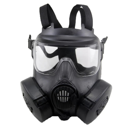 Protective Tactical Respirator Mask &ndash; Exceptional Comfort and Safety Black-Clear Lens
