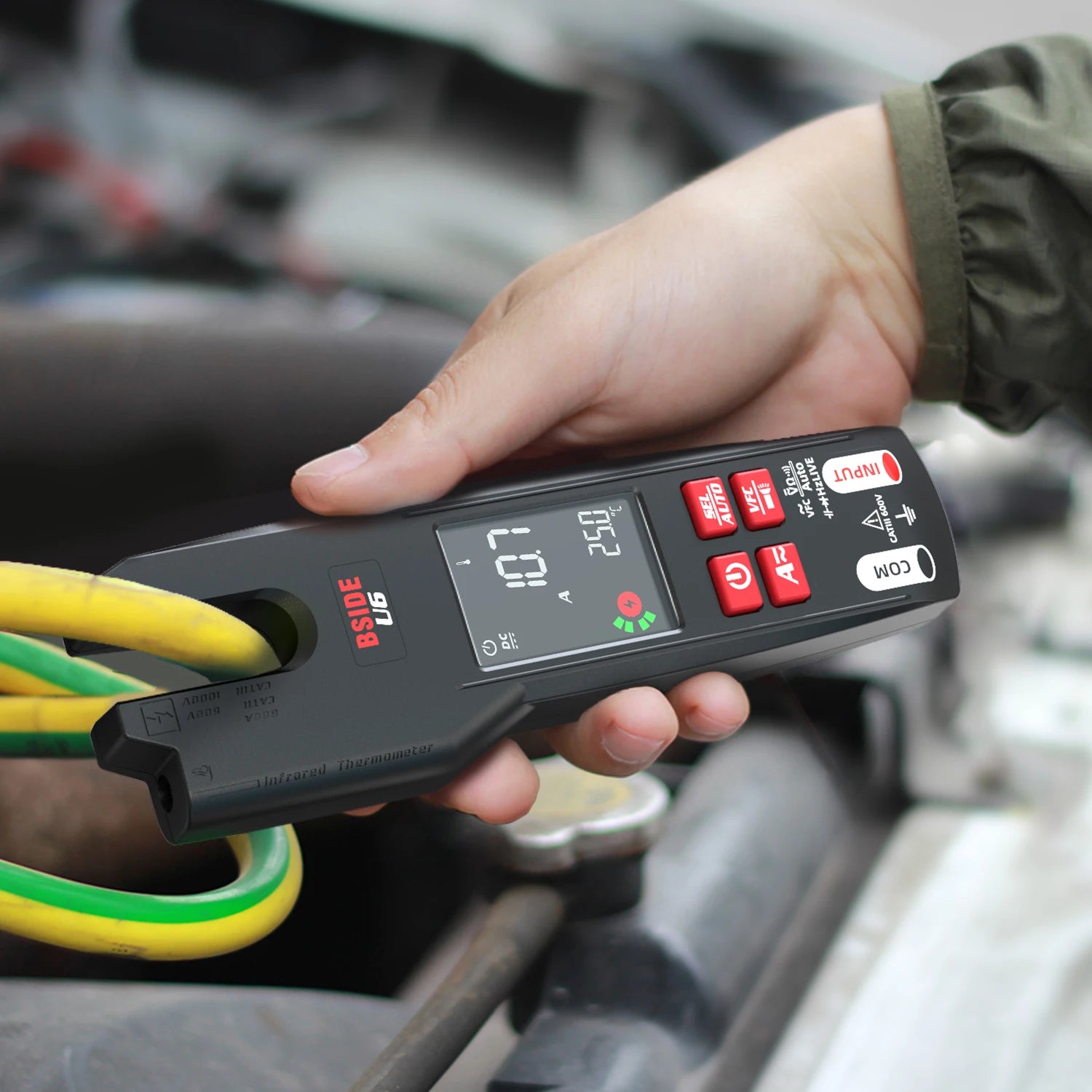 BSIDE u6 &ndash; Clamp Meter With Smart Mode IR Thermometer