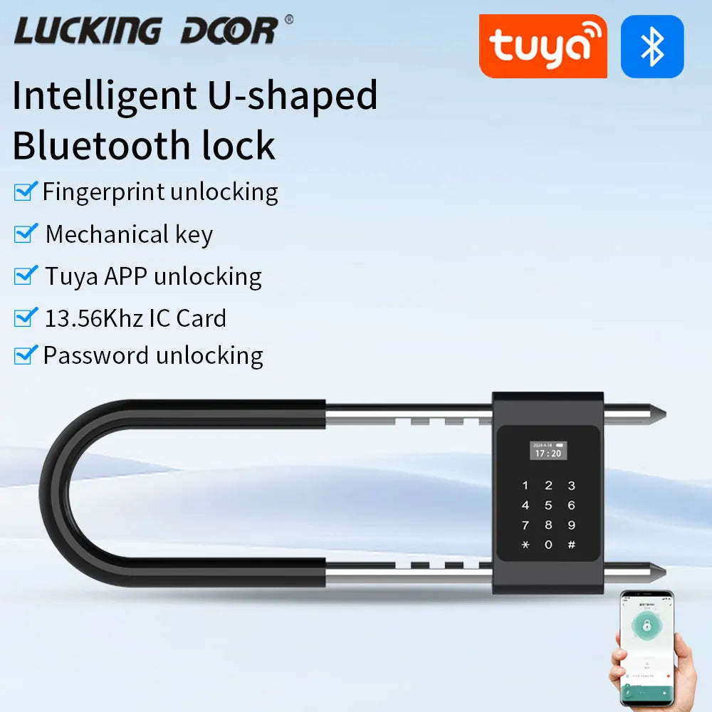 Smart Electronic Biometric Fingerprint Lock Tuya APP Control Bluetooth ...