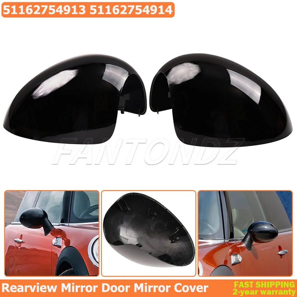 Tapas de espejo lateral plegables manuales para Mini Cooper R55 R56 R57 R58