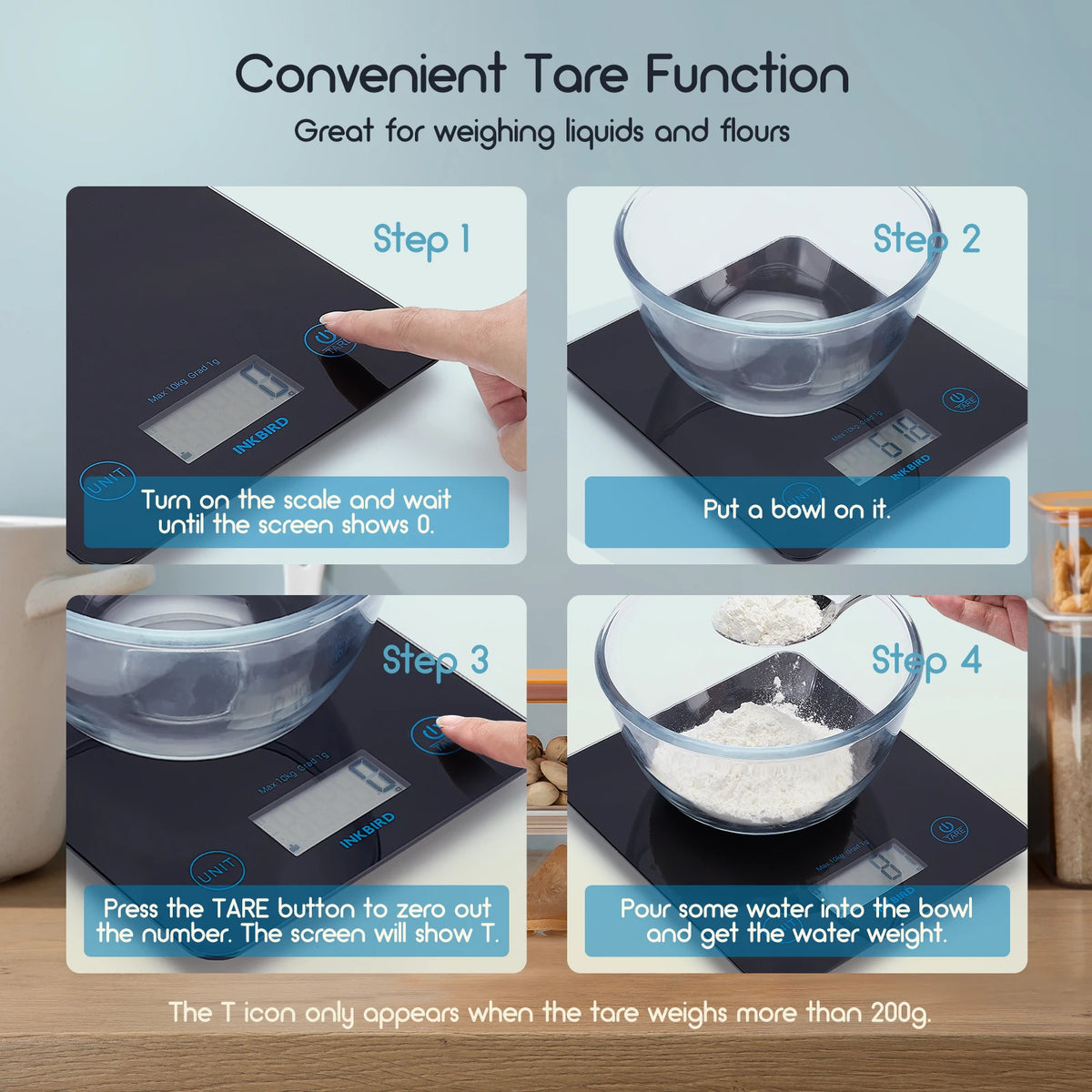 InkBird IBFS-01 Kitchen Scale &ndash; Bluetooth Connectivity