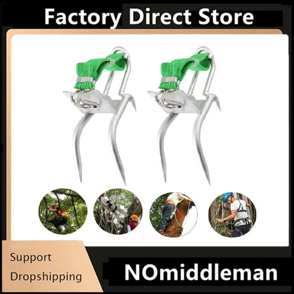 Tree Climbing Spikes &ndash; Heavy Duty 45 Steel Construction