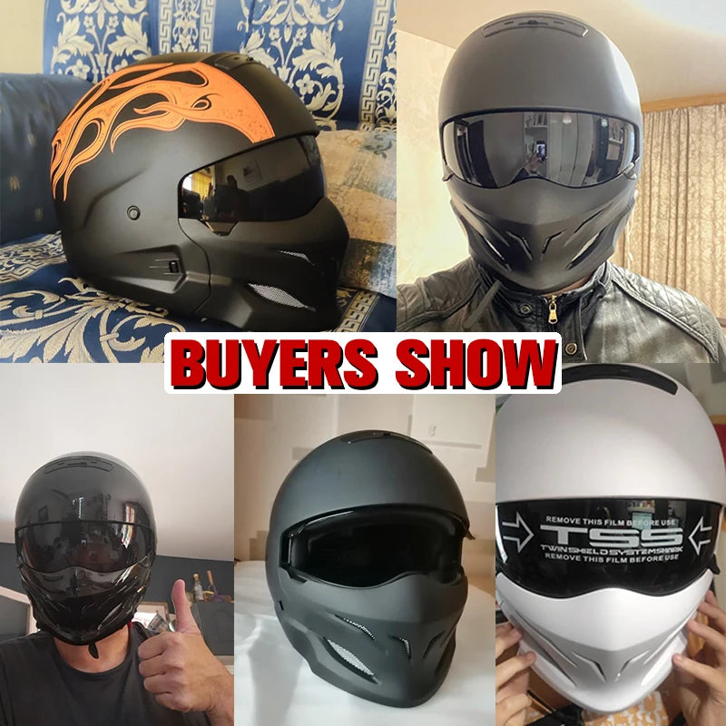 Scorpion Detachable Multi-purpose Full Face Helmet - Predator Design