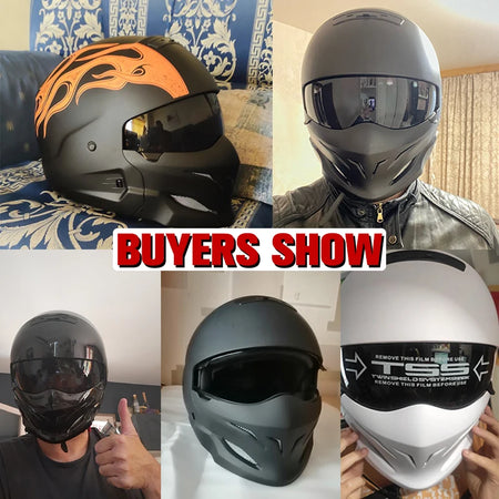 Scorpion Detachable Multi-purpose Full Face Helmet - Predator Design