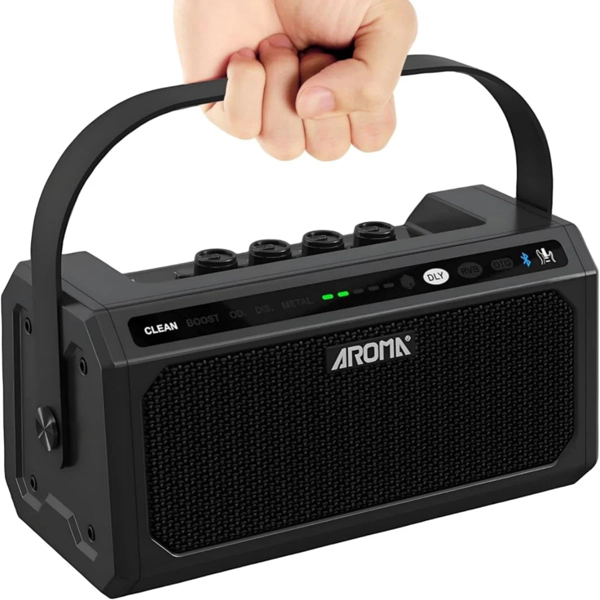 AROMA TG-08 10W Portable Electric Guitar Amp &ndash; 5 FX Drums