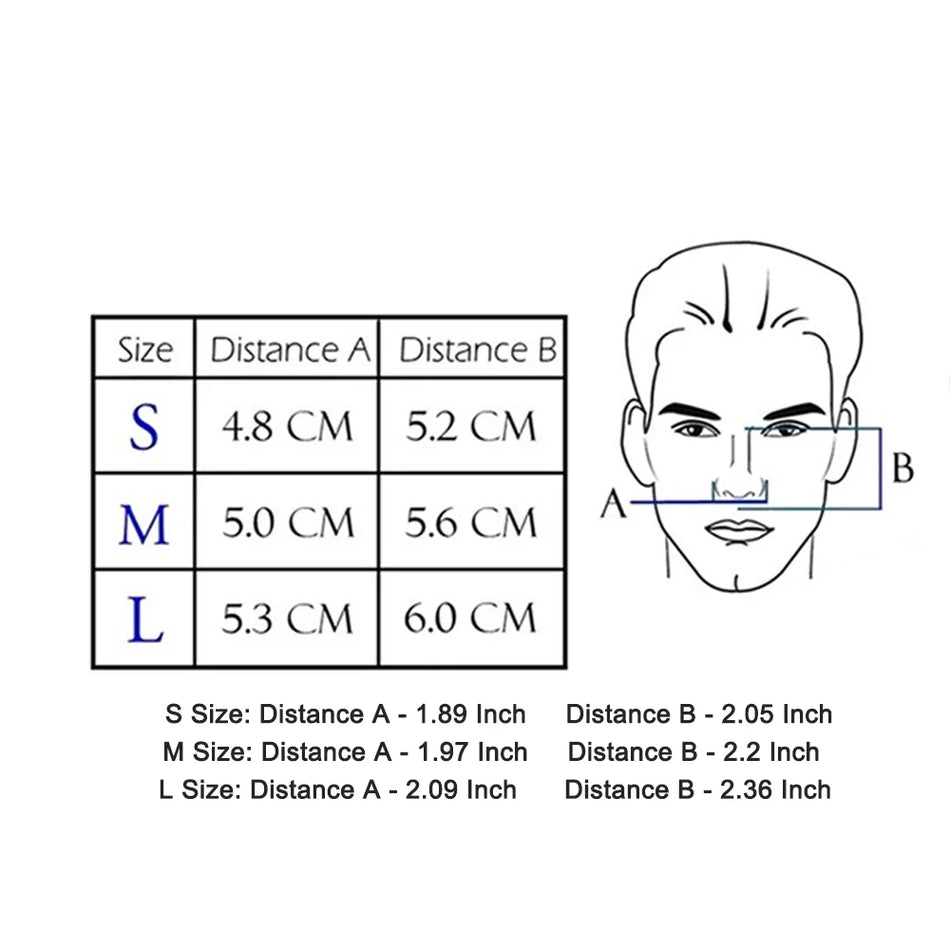 Μάσκα CPAP μύτης NM4 με ιμάντα για άπνοια ύπνου S M L