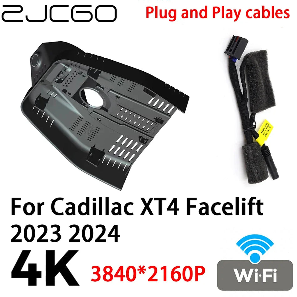 Видеорегистратор 4K 2160P для Cadillac XT4 Facelift 2023-2024