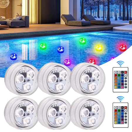 3LED Submersible Pool Lights With Remote &ndash; Color Changing