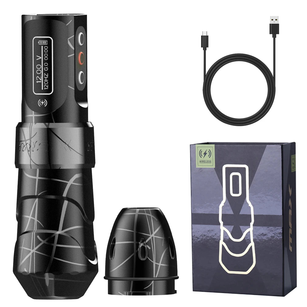 YILONG MAX Tattoo Machine Cartridge Pen &ndash; 2400mAh Battery Camouflage gray