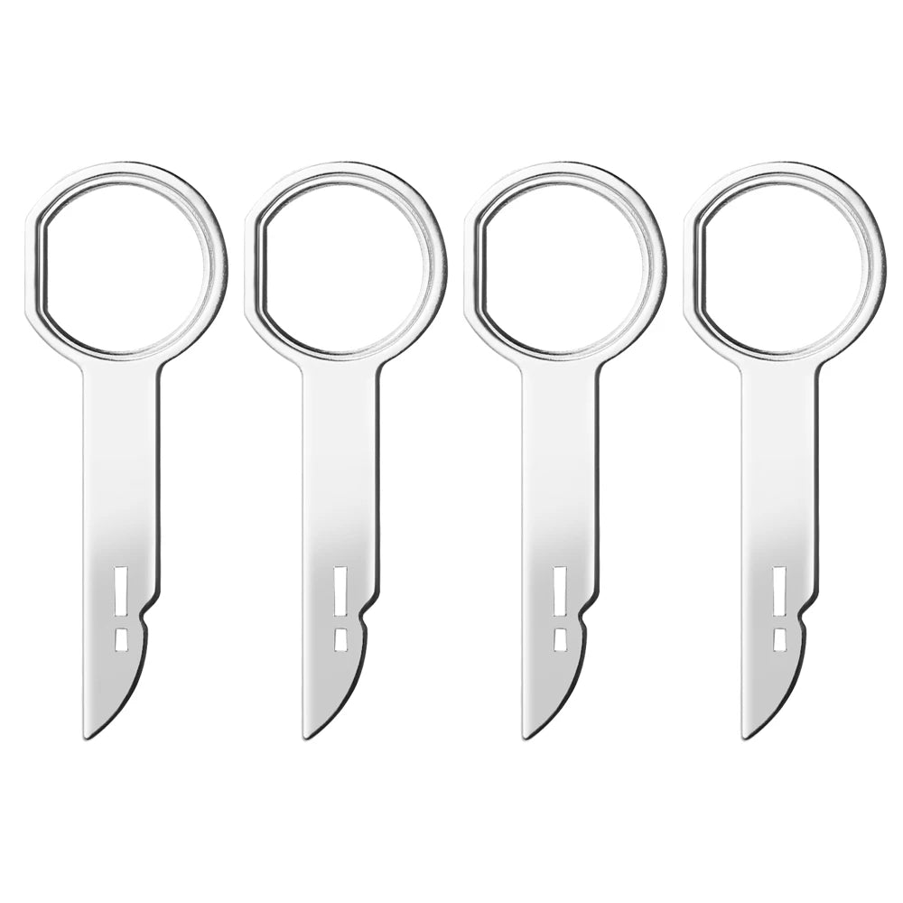 Car Stereo Radio Removal Keys Tool Kit for Audi A4 A3 B6 B8, VW Passat B5 B7, Skoda Octavia A7 A5, and More