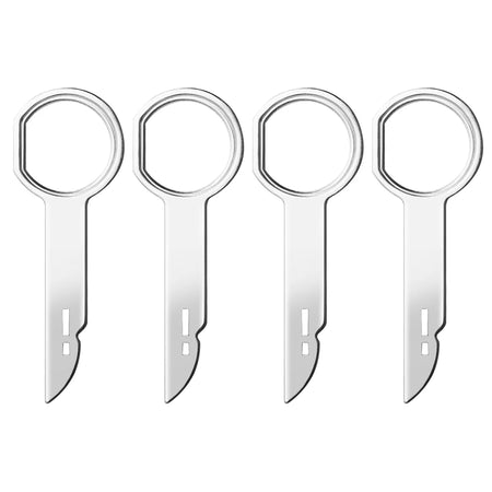 Car Stereo Radio Removal Keys Tool Kit for Audi A4 A3 B6 B8, VW Passat B5 B7, Skoda Octavia A7 A5, and More