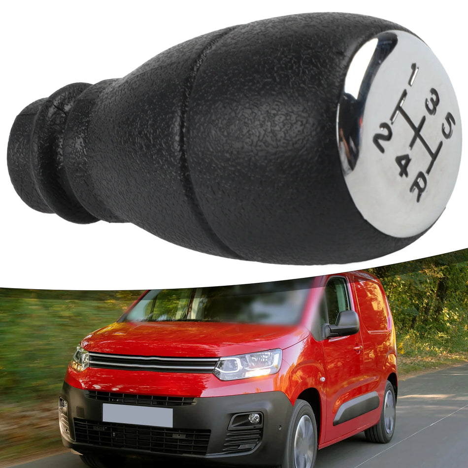 Gałka zmiany biegów do Citroena Berlingo i Peugeota Partnera, 5-biegowa, ABS, 1996-2008, Wysokiej jakości plastik ABS